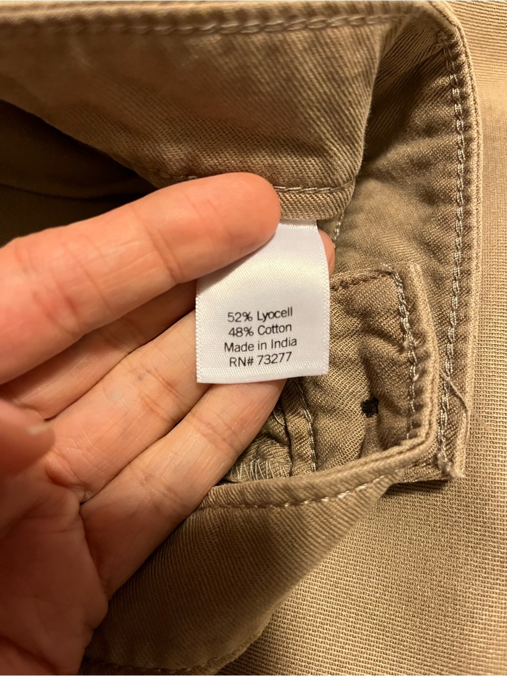 Sonoma Goods for Life High-Rise Wide-Leg Pants in Khaki Beige - Picture 10 of 11